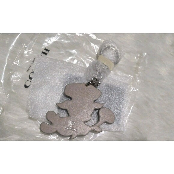 Coach X Baseman Bag Charm Keychain -LOU Nwt - Picture 2 of 8